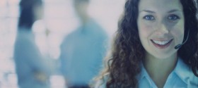 Woman Wearing Headset