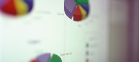 Close up of a computer image of graphs